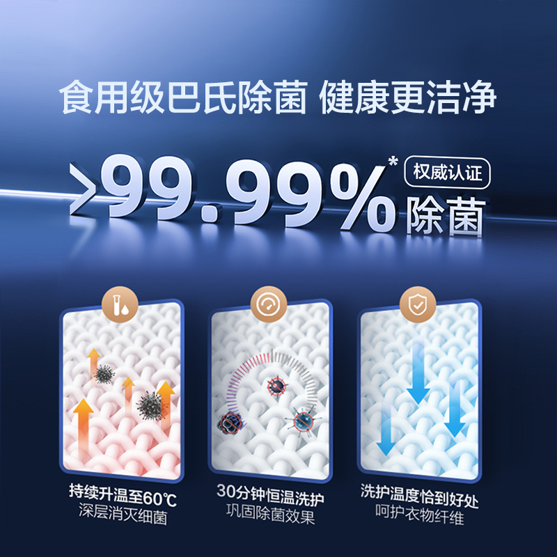 海尔(Haier)滚筒洗衣机10公斤大容量变频全自动家用滚筒洗衣机 双重除菌 专属香薰 中途添衣 EG100B129W