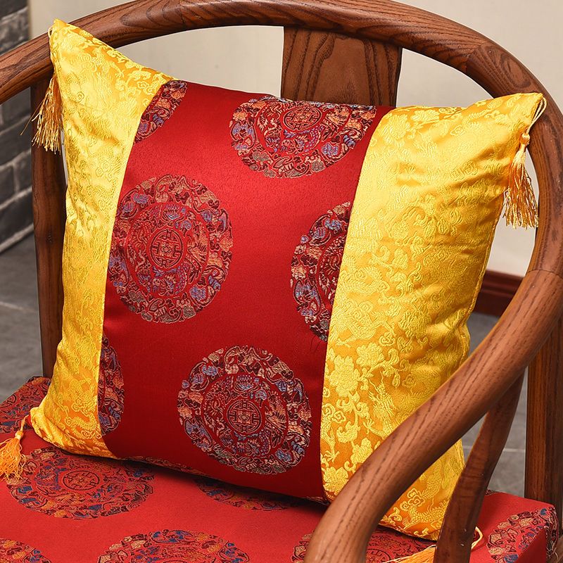 中式抱枕靠垫中国风客厅古典靠枕靠背腰枕含芯红木沙发靠垫报价_参数_