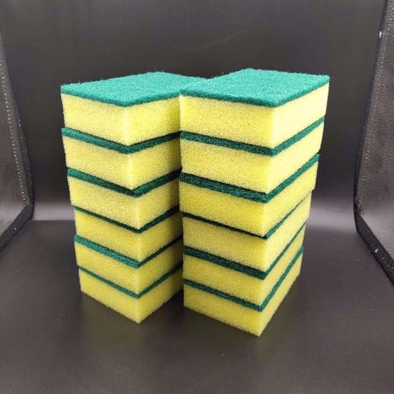 清洁海绵刷批发百洁布厨房清洁刷洗擦碗洗锅用品厨房神器刷碗海绵60片