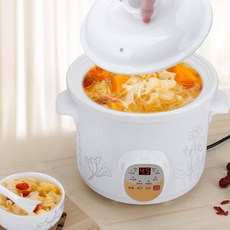 纳丽雅电炖锅全自动煲汤锅熬煮粥锅煮粥神器陶瓷电炖锅