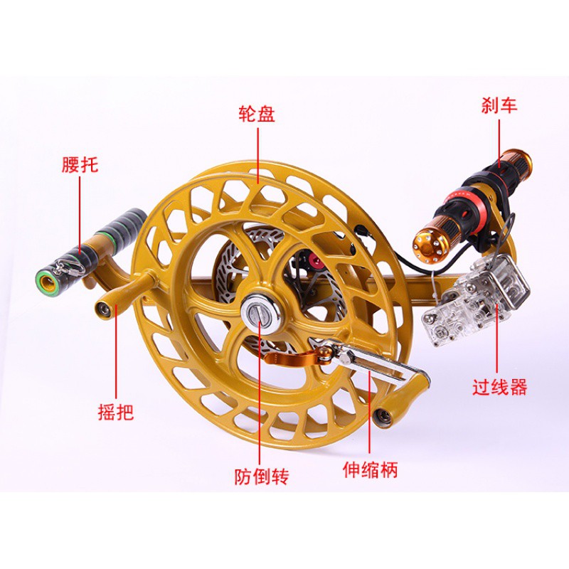 专业大人风筝背带线轮盘绕线小力士镁合金凯夫拉线不锈钢创意 三维工匠 2号6股编织250磅800克1000米高清大图