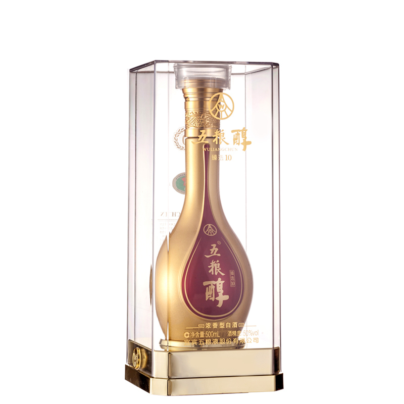 五粮液 股份有限公司 五粮醇 臻选10 50度500ml 单瓶装 浓香型白酒