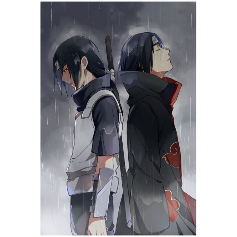 火影忍者海报火影忍者周边海报超大鸣人宇智波佐助鼬晓动漫壁纸墙贴纸