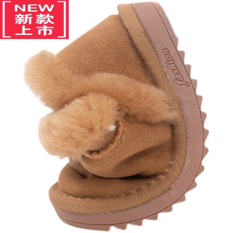 可莉允儿童雪地靴冬季新款女童棉鞋软底大棉宝宝短靴加厚保暖雪地棉图片