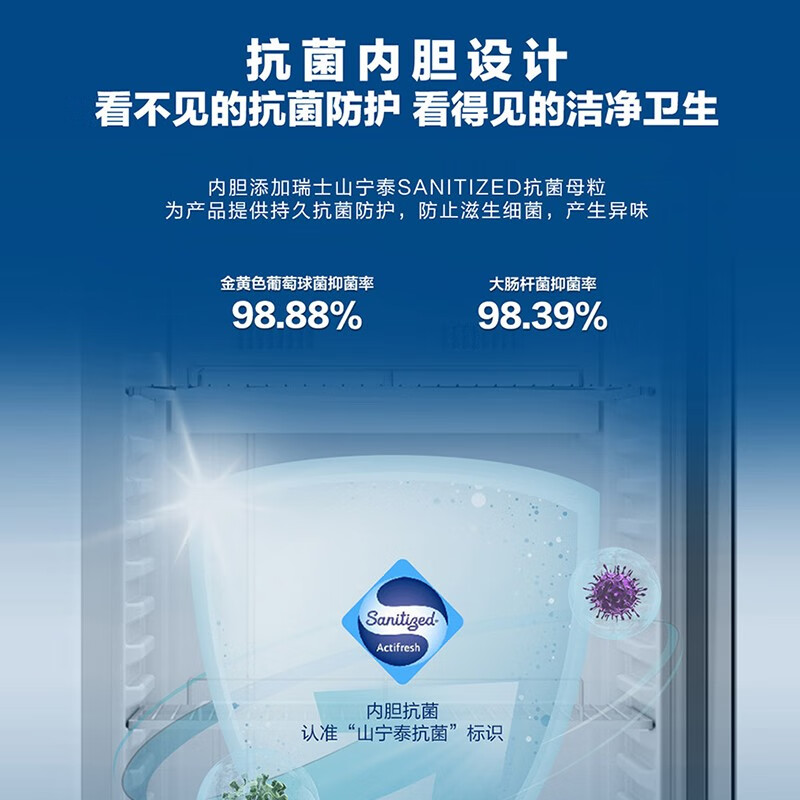 海尔(Haier)478风冷无霜立式展示柜冷藏保鲜家用超市便利店大容量饮料酸奶玻璃门冰柜2台风冷无霜一级能效高清大图