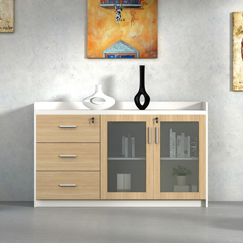 黎珞兴矮柜白色二门80*40*80cm 台高清大图