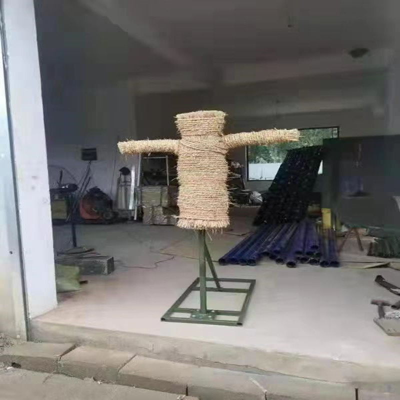 中拳王体能训稻草人日常训拼刺器材假人稻草人型打击桩-带底座稻草人高清大图
