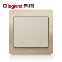tcl罗格朗Legrand开关插座面板官方旗舰店86型逸典金色五孔二三插多孔16A空调双控墙壁智能家居家用暗装电源插座