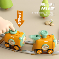 卡通按压变脸口哨火车2027