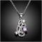 N094 Women Silver Necklace日韩时尚潮流镀银坠项链女饰品礼物送女朋友七夕情人节礼物