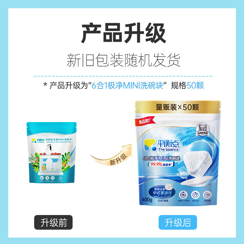 平衡点立白洗碗块50颗 洗碗机专用洗涤剂清洁块洗碗盐洗碗粉凝珠三合一高清大图