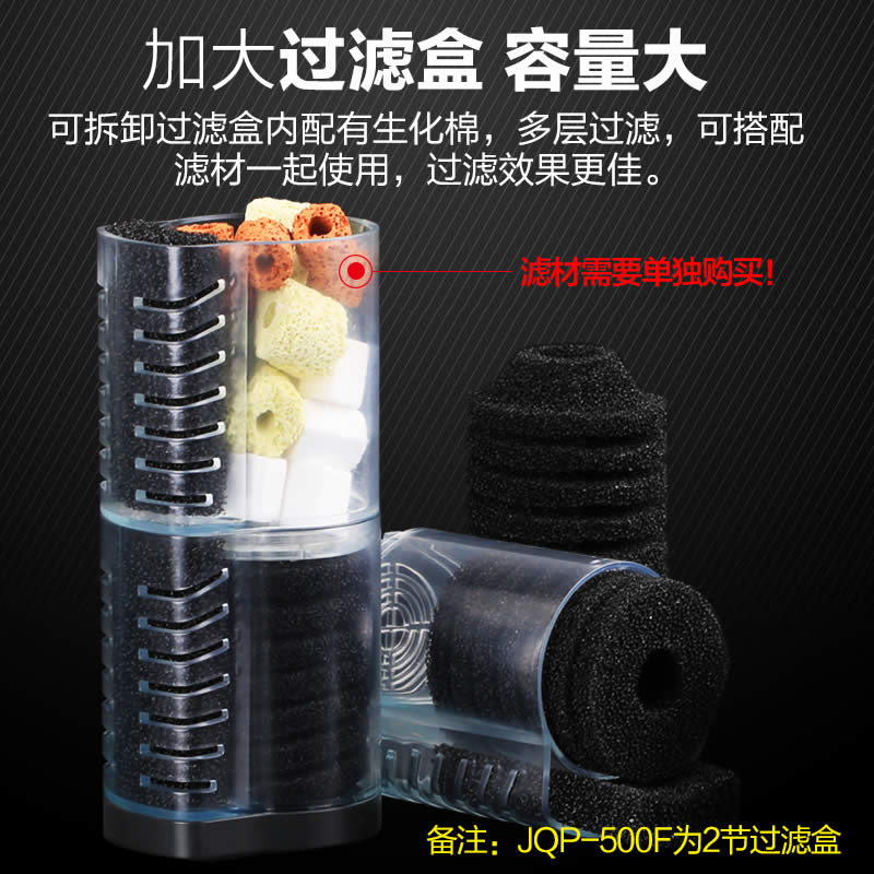 内置鱼缸过滤器三合一潜水泵增氧泵乌龟缸水族箱过滤设备高清大图