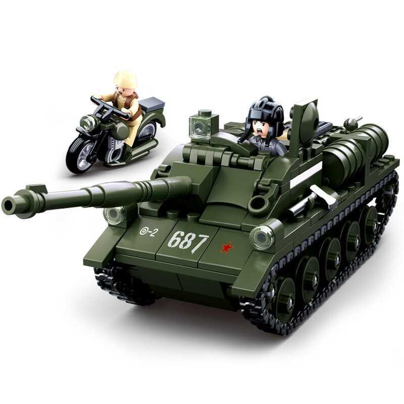 积木新年拼装二战玩具82型“水桶”两栖吉普车M38-B0690 M38-B0682高清大图