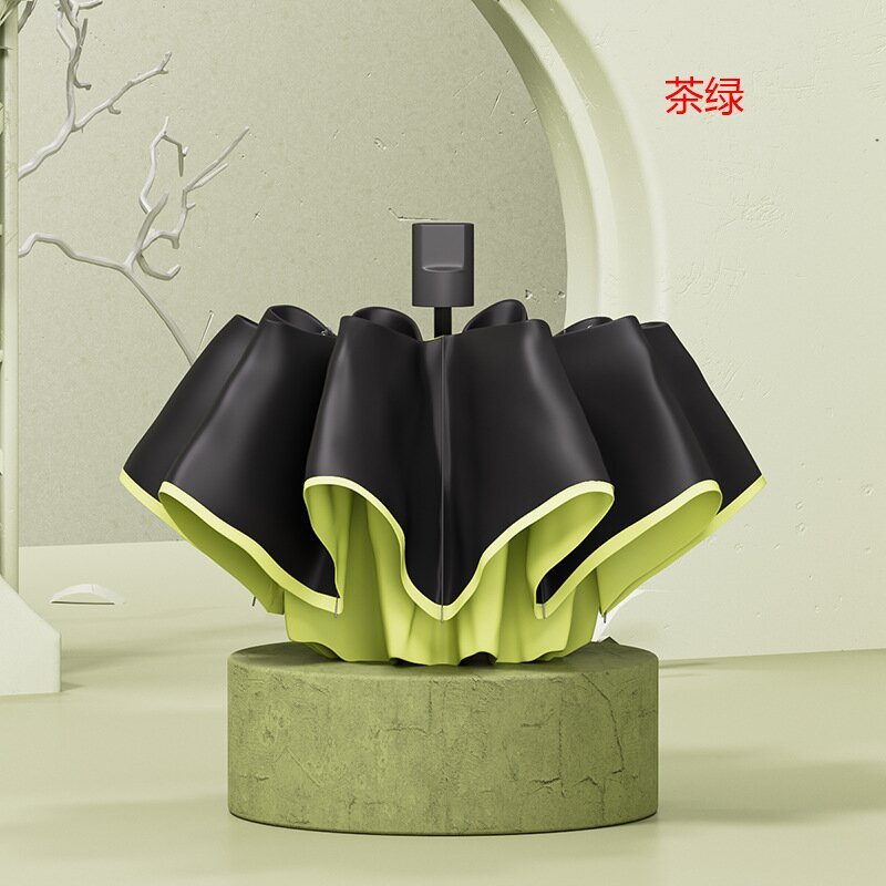 优橙雨伞加大黑胶商务晴雨伞遮阳太阳伞【手动款】8骨外翻广告伞可印制LOGO 200把起订