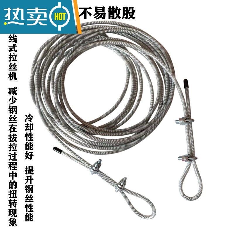 敬平免打孔晾衣绳室外晒被子器挂衣钢丝绳阳台晾衣架室内晒衣服绳子 透明色4mm包塑钢丝绳15米一套高清大图