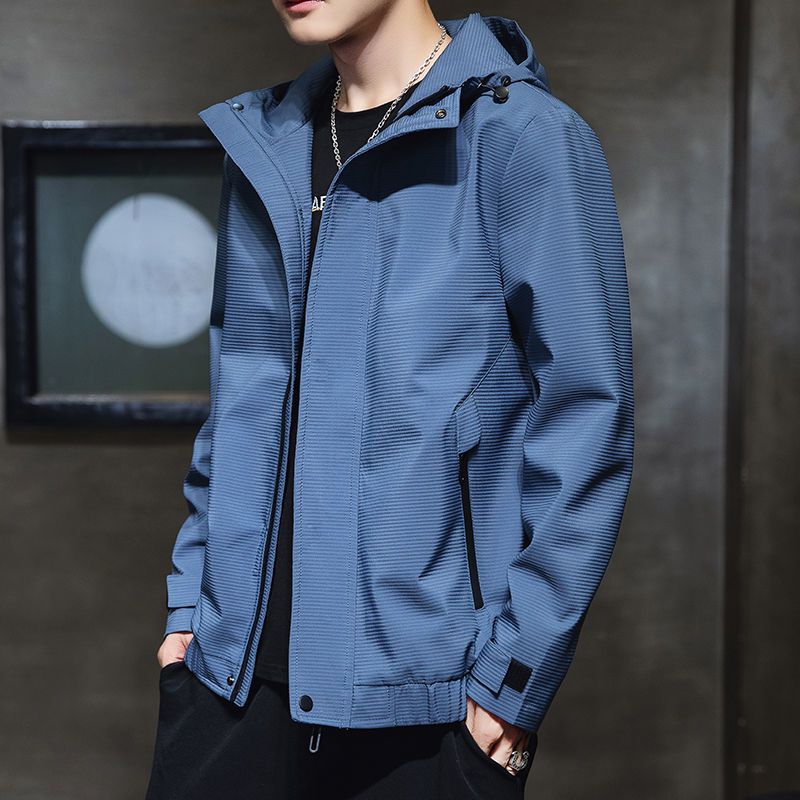 梵克公牛春秋男士薄单衣夹克机能外套成熟青年男装休闲穿搭潮短款风衣