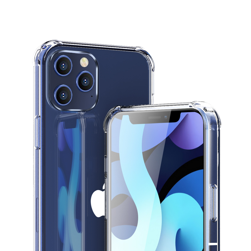 ESCASE 苹果12手机壳iphone 12mini/Pro/ProMax保护套全包防摔透明硅胶软壳升级气囊简约男女款