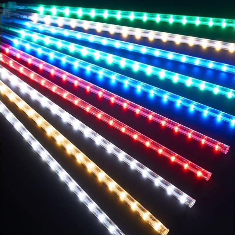 2025新款led户外防水景观灯树灯串灯-顺丰-5级-条彩【户外防水专用】30cm;12米40支【插电款】可串联