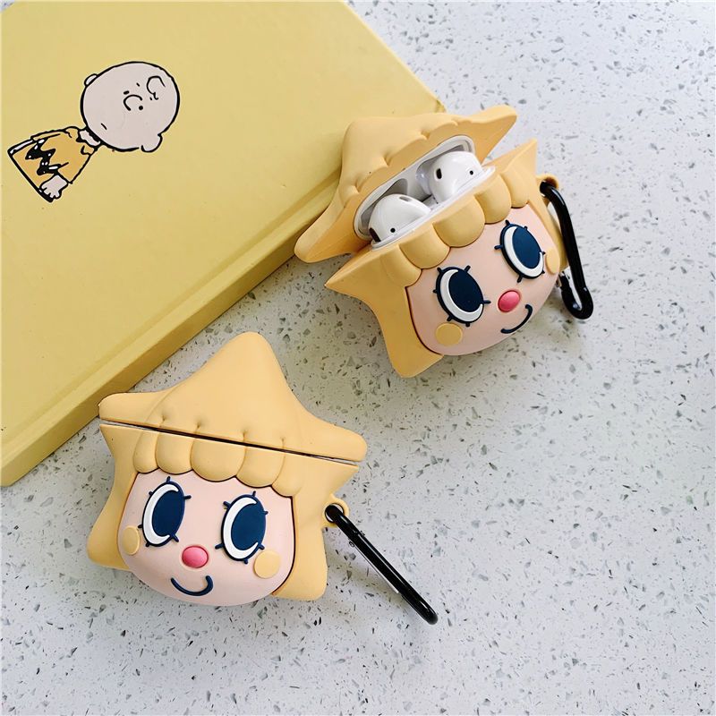 1/2代通用 星星女孩+登山扣 卡通可爱晴空酱星星女孩苹果AirPods1/2代保护套无线蓝牙耳机套软