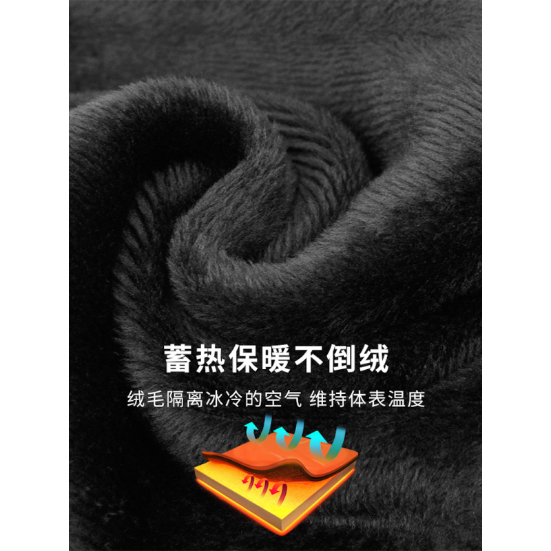 七匹狼(SEPTWOLVES) 全棉保暖内衣套装男土加绒加厚 加厚版秋衣秋裤 立体剪裁 蓄热保暖 馈赠佳品