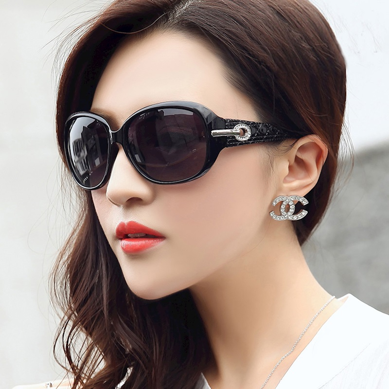 紫外线眼镜太阳镜时尚个性女圆脸明星大框防款墨镜女