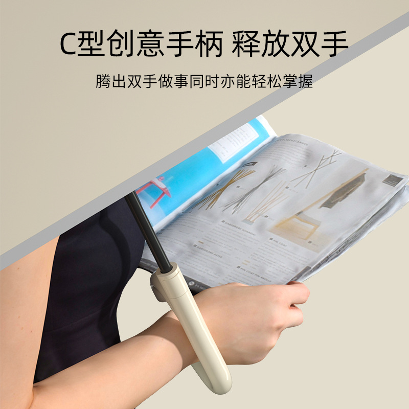 自动]玻纤反向伞架 反光]双层碰击布 C型橡胶手柄YF-L2023004