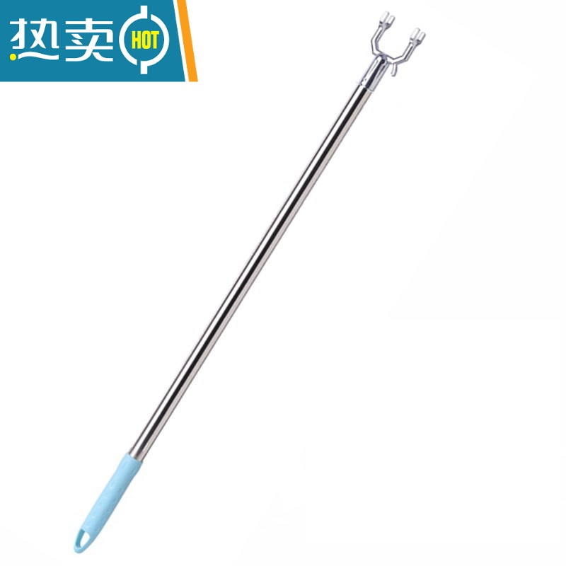 敬平撑衣杆家用架取衣服叉杆晾衣挑衣杆头晾衣杆挂晒衣叉棍丫叉子2米 U型铝合金叉头三根对接 总长1米3高清大图