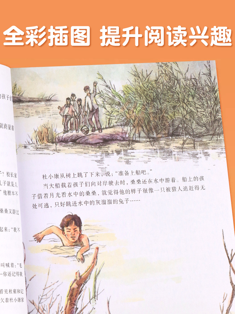 沈石溪》狼王梦(全套5册) [正版]草房子原著曹文轩画本小学生课外阅读书籍全套3册适合二三四五六年级上册下册儿童文学杂志高清大图