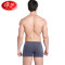 浪莎内裤男士纯棉U凸平角裤衩青年个性潮透气四角裤中腰弹力棉印花短裤头4条