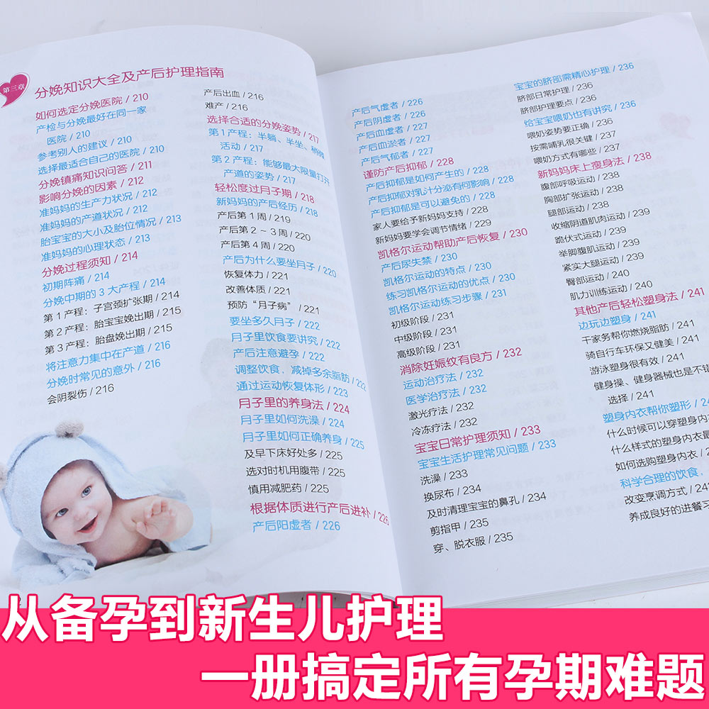 [正版]怀孕坐月子实用知识 孕期怀孕书籍大全备孕十月怀胎全套全书怀孕期孕产妇保健育儿百科0-3岁新生儿孕妈妈知识高清大图