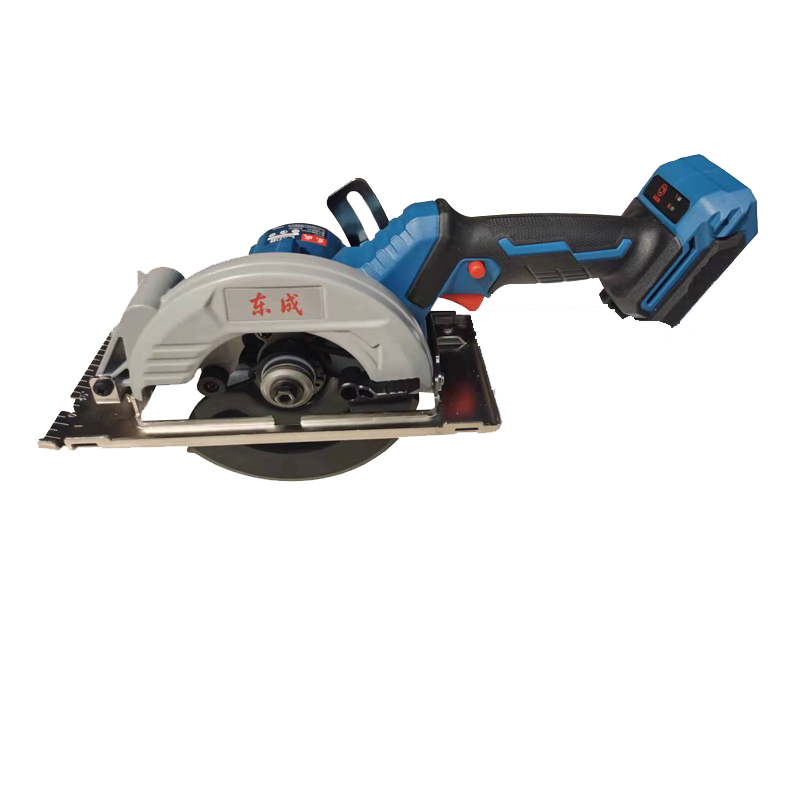 东成125mm单手锯20v锂电手推据5英寸充电电锯木工切割机模板锂电锯