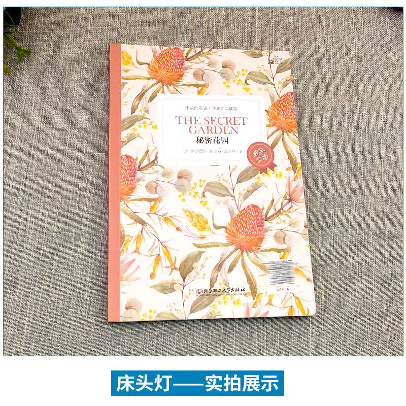 [正版]床头灯英语3000词读物 秘密花园 纯英文版 英语读物书籍高清大图