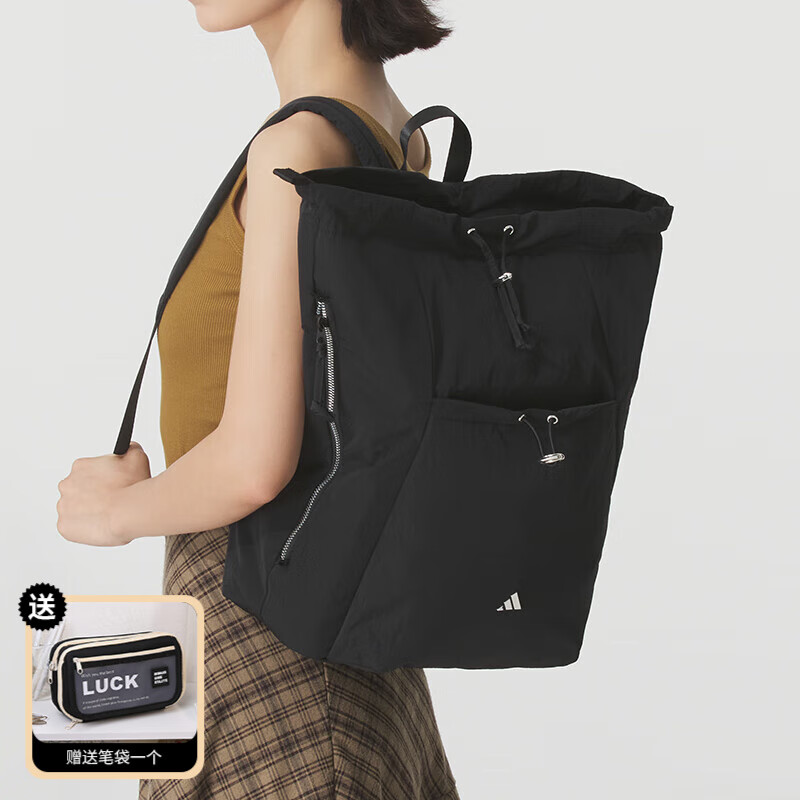 阿迪达斯 (adidas)女包 新款运动双肩包潮流户外背包时尚旅行包学生书包电脑包 KC0231