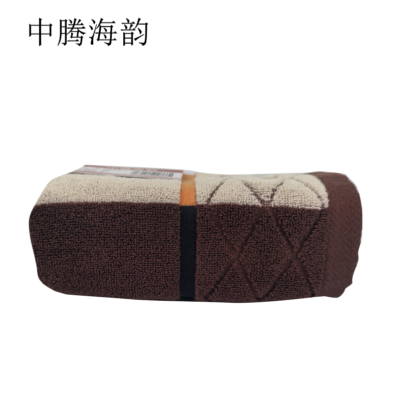 中腾海韵 枕巾 咖色 1对高清大图