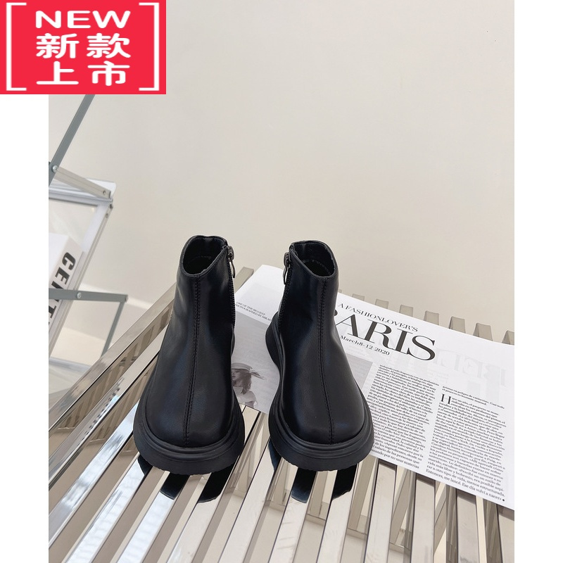 可莉允儿童马丁靴2022新款秋冬儿童靴子女童短靴加绒棉鞋宝宝雪地靴