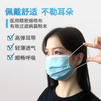 cvkk一次性医用口罩50只独立包装灭菌级医疗三层防护成人透气医用口罩