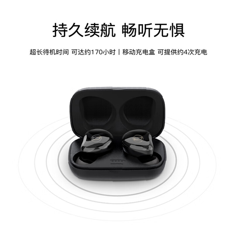 巴赫约翰 T7真无线蓝牙耳机经典新体验tws迷你双耳运动防水蓝也耳机高清大图