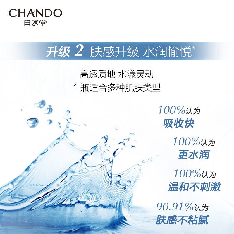 自然堂(CHANDO)雪域水乳护肤品套装 补水保湿滋润第三代小分子水 雪域冰肌水(第三代)160mL高清大图