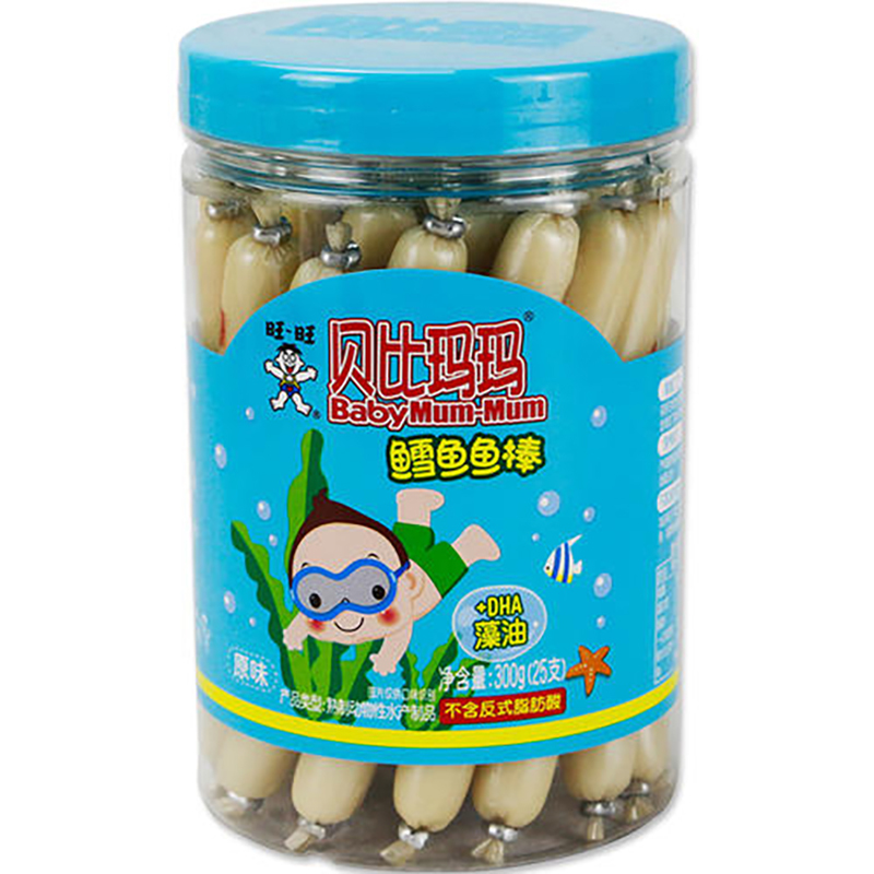贝比玛玛鱼肠鳕鱼肠非婴儿宝宝辅食儿童零食300g