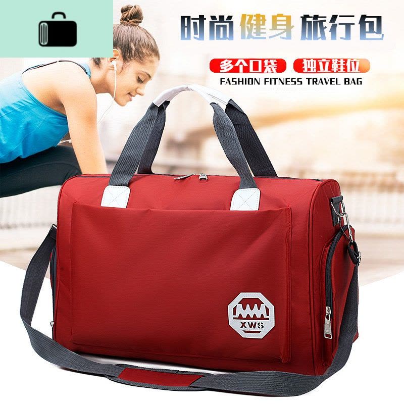 大容量旅行袋手提旅行包衣服包行李包女防水旅游包男健身包待产包NEW LAKE女士手提包图片