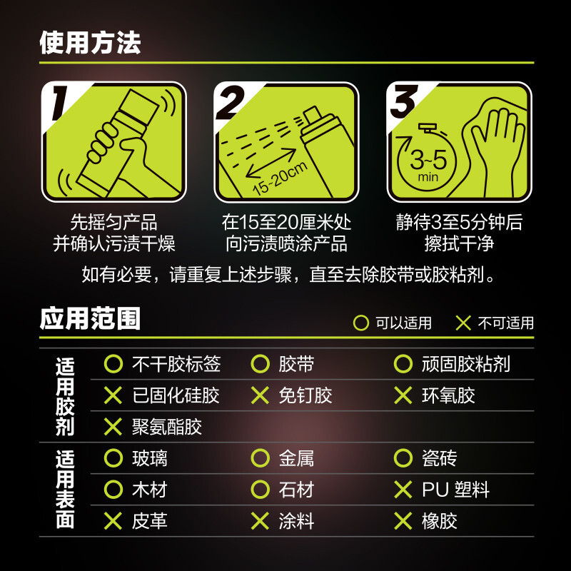 百得(Pattex)除胶剂强力清洁剂残胶去除剂不干胶汽车家用玻璃墙面陶瓷地板家具不锈钢瓷砖除残胶