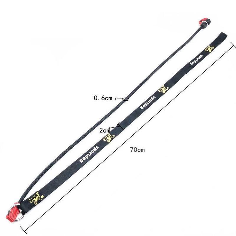 红色 训犬专用 牵引绳70cm+p绳70cm 尼龙窒息牵引绳训犬具工作犬马犬东德牧羊犬防止暴冲一体牵引绳