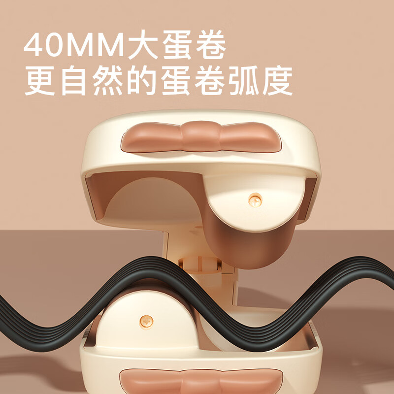 雷瓦(RIWA)蛋卷棒 负离子卷发棒 水波纹法式蛋蛋卷 卷发棒 40mm大蛋卷 高颅顶蓬松夹板RB-8365高清大图