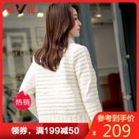 雅鹿短款羽绒服女韩版2019新款时尚小款轻便轻薄修身外套潮k