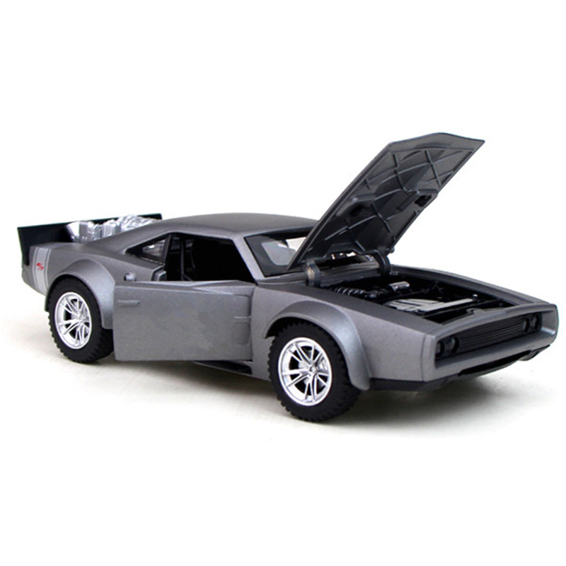合金车模道奇战马肌肉跑车回力小汽车模型儿童礼物玩具车