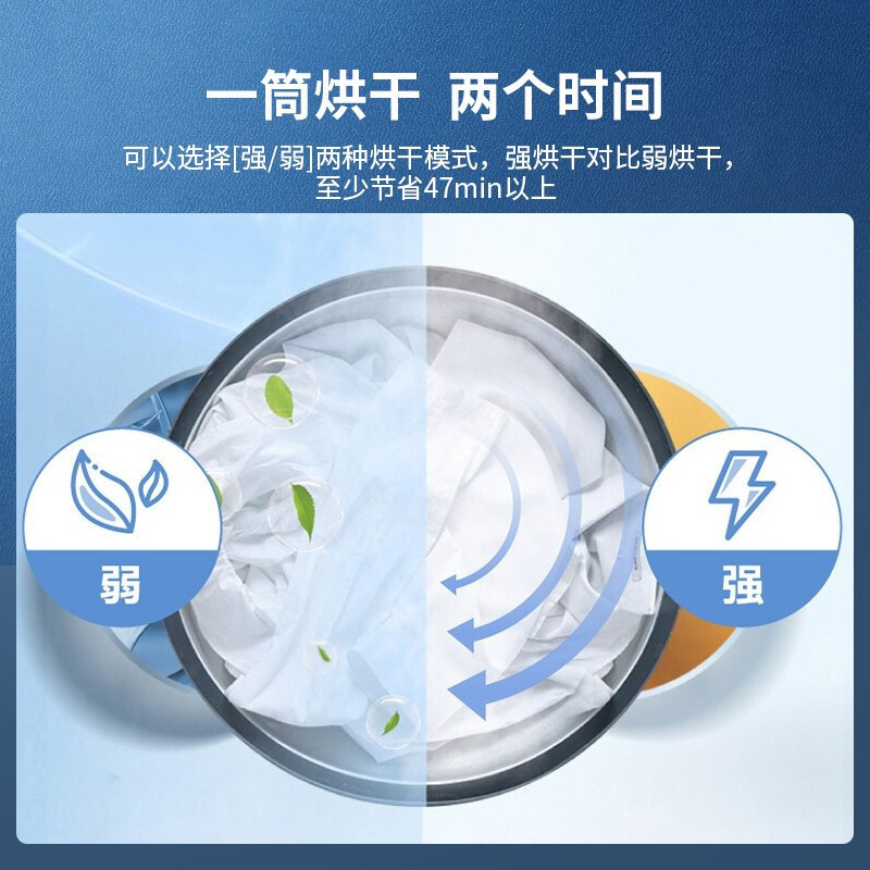 松下(Panasonic)烘干机6公斤干衣机 日式烘干 75度除菌 除皱去味 免熨烫即干即穿NH-6011P