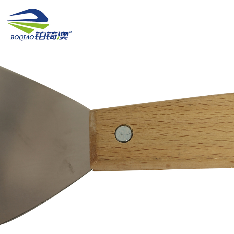 铂锜澳 不锈钢木柄三角铲/把高清大图