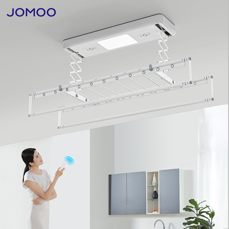 九牧jomoo智能晾衣架除菌烘干可升降一体式无线遥控照明la107-000/2m1