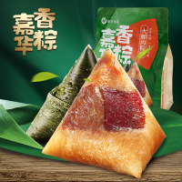 嘉华食品 火腿肉粽礼袋300g 嘉兴风味粽子3枚 100g/枚 端午香粽传统小吃糕点零食