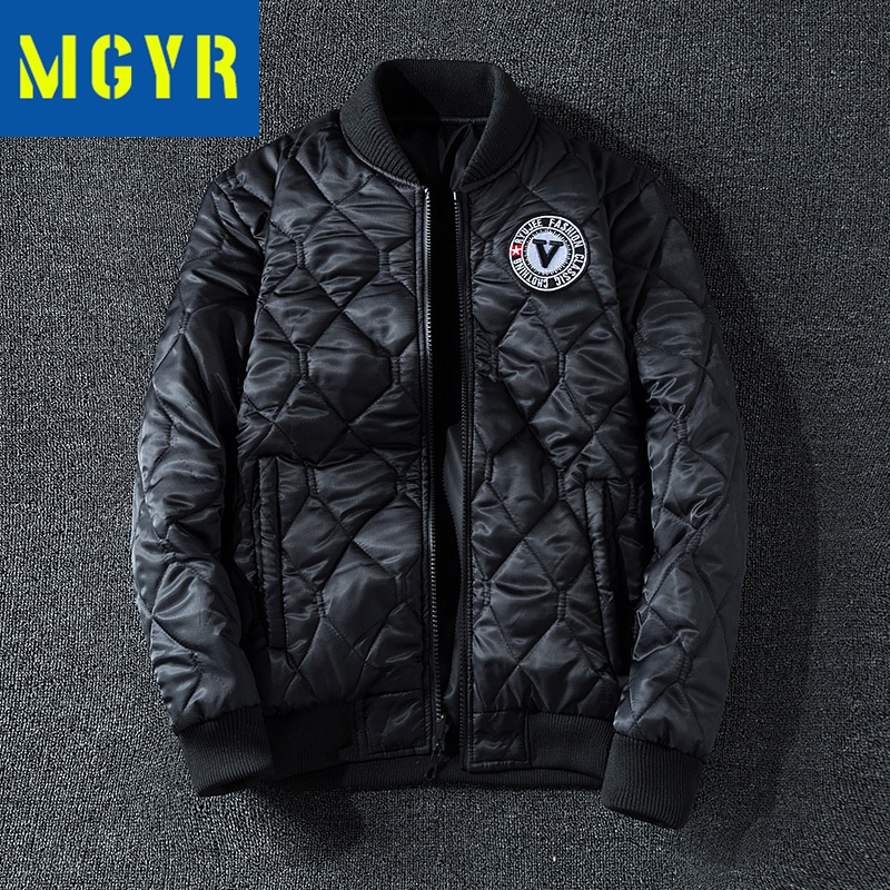 MGYR飞行服男秋冬季速卖通双面穿外套大码棒球服空军棉衣夹克男户外休闲衣